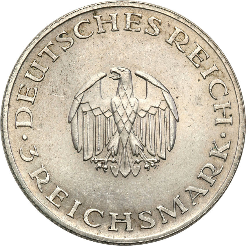 Niemcy, Weimar. 3 marki 1929 A, Lessing
